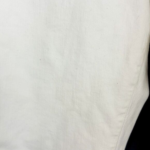 MADEWELL 10" High Rise Skinny Jeans 37 Step Hem Edition Button Fly White B46 - Picture 6 of 8